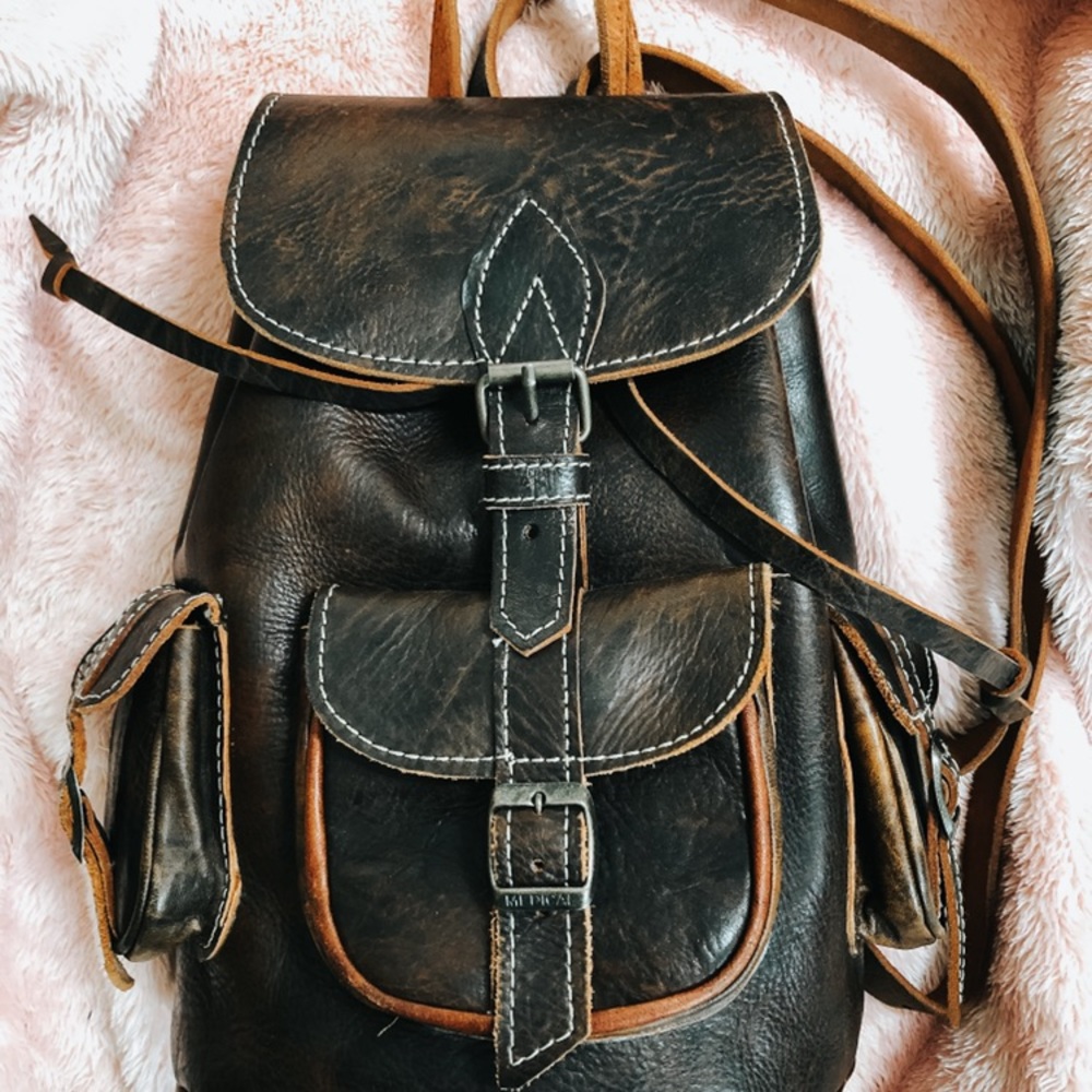 Genuine Leather Backpack